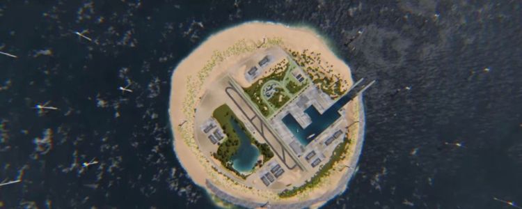 Штучний острівний концентратор буде збирати енергію вітру і відводити її на берег