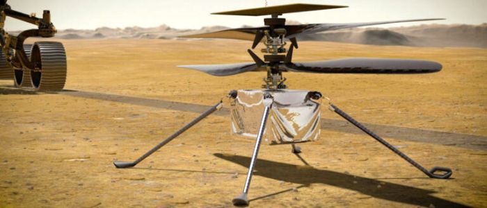 НАСА тільки що включило свій марсіанський гелікоптер