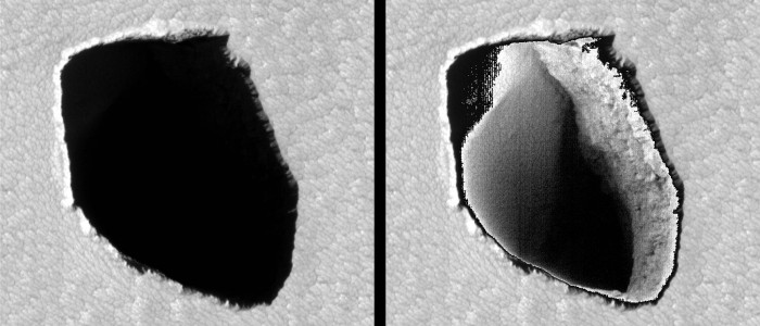 НАСА виявило глибоку дивну діру на Марсі