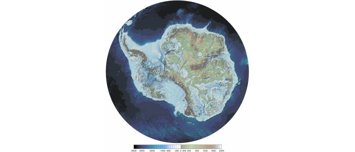 Опубліковано нову карту ландшафту під Антарктидою