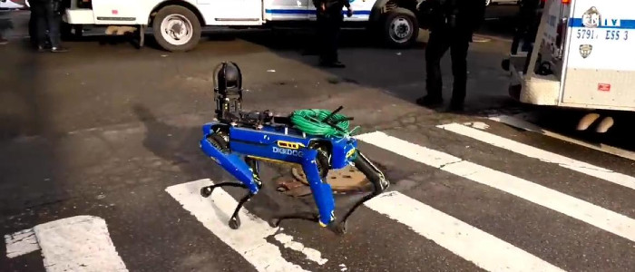 Поліційний робособака причетний до арешту людини зі зброєю