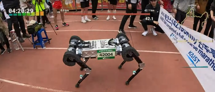Робособака вперше пробіг повний марафон