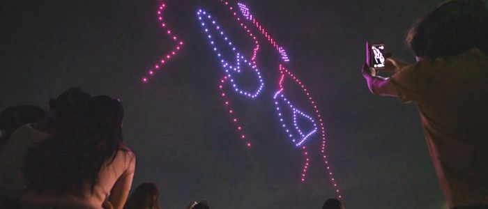 Південна Корея заохочує носіння масок масивним світловим шоу