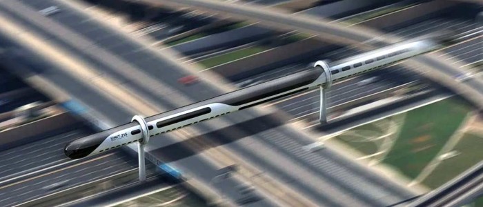 Цей піднесений потяг може розвинути швидкість 500 миль на годину