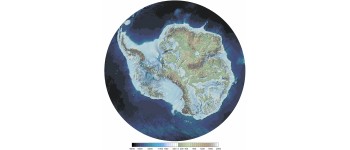 Опубліковано нову карту ландшафту під Антарктидою