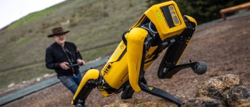 Як робо-собака від Бостон Дайнемікс долав перешкоди на відкритому повітрі